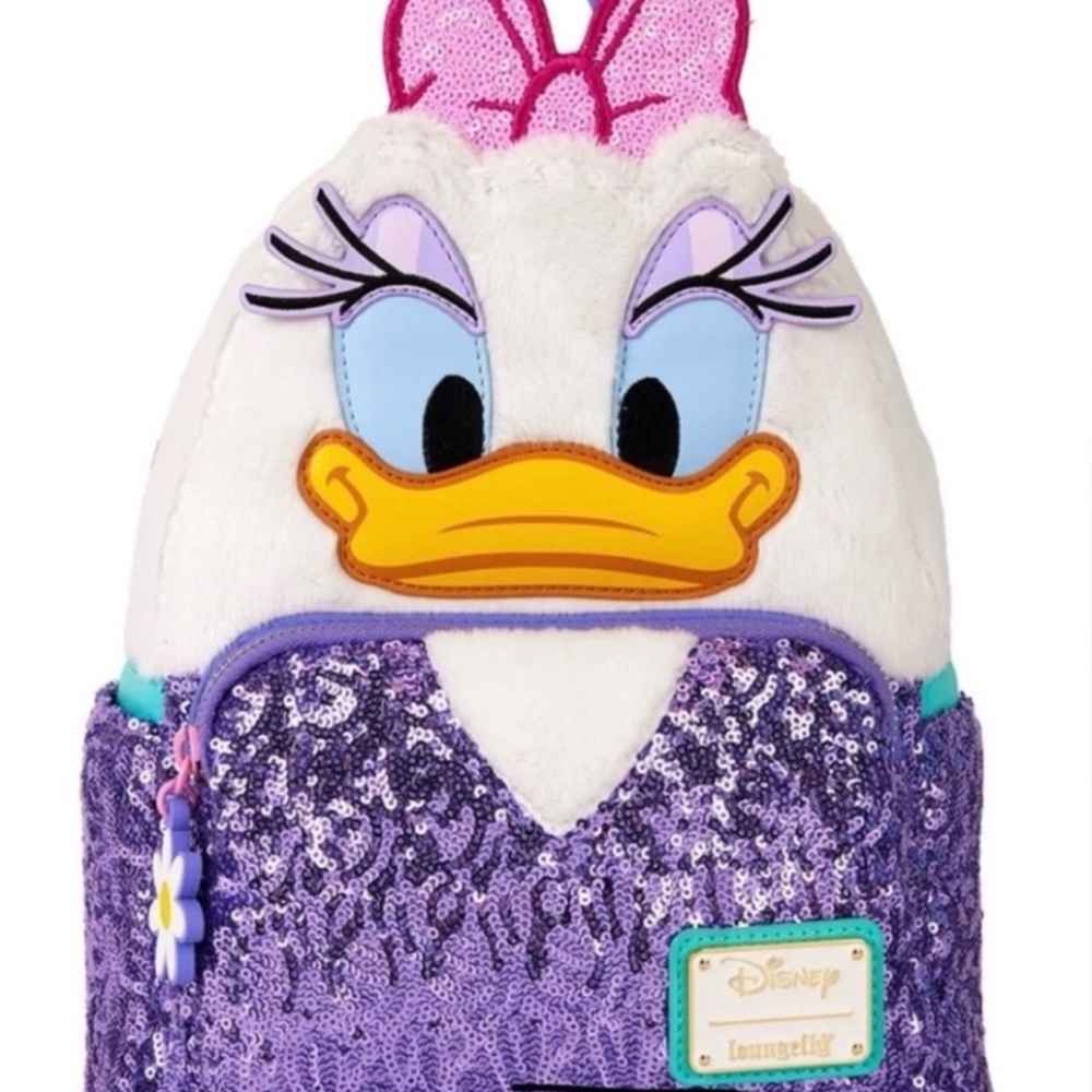 Daisy Duck 85th Anniversary Loungefly Mini Sequin Backpack